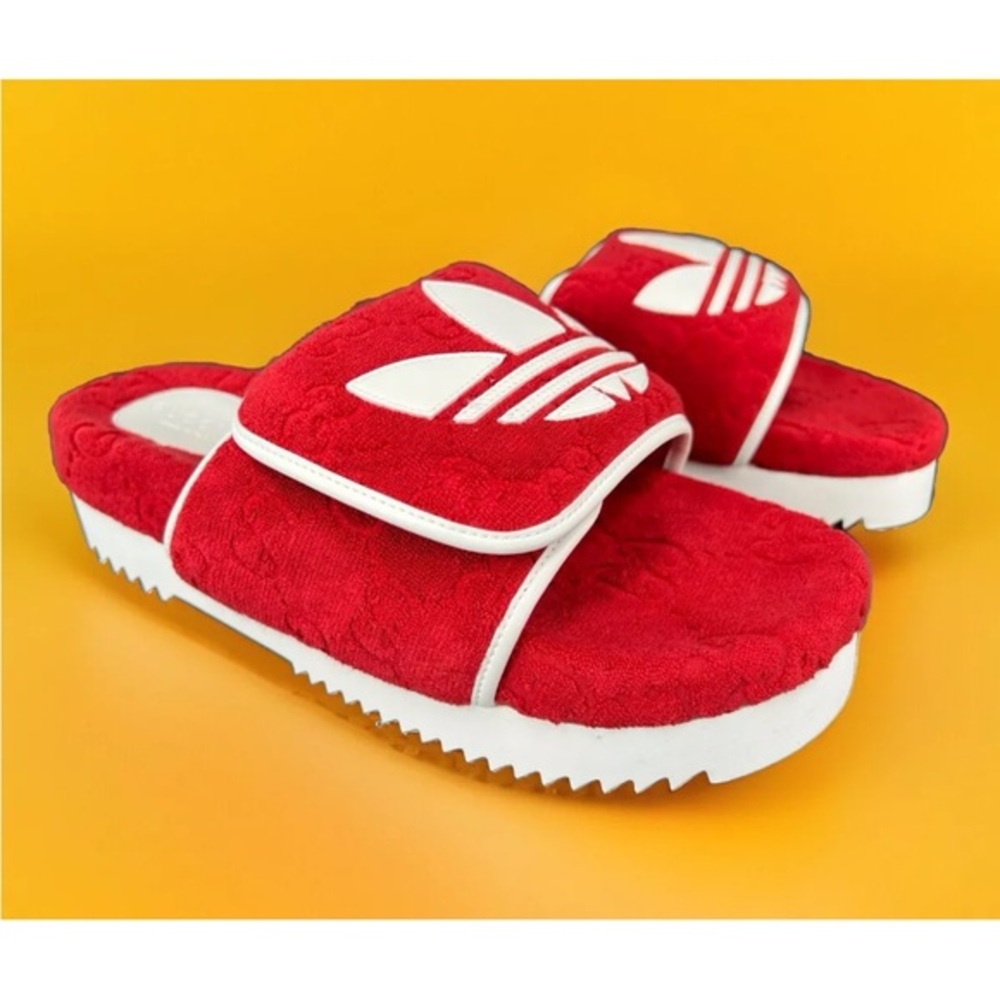 Gucci X Adidas GG Magic Sponge Demetra Vegan Logo Slides UK 11 - US 11.5 - EU 45 - Picture 1 of 14
